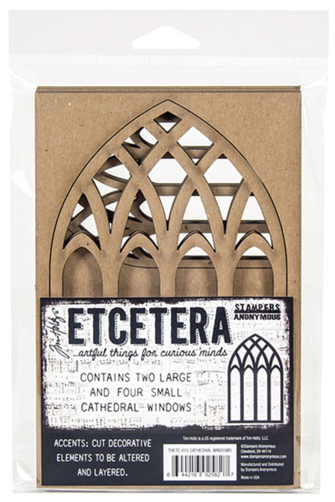 Stampers Anonymous Cathedral Windows Tim Holtz Etcetrera Chipboard (THETC015) Stampers Anonymous Cathedral Windows Tim Holtz Etcetrera Chipboard (THETC015)