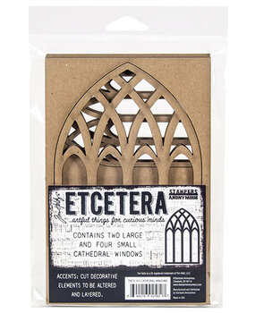 Stampers Anonymous Cathedral Windows Tim Holtz Etcetrera Chipboard (THETC015)