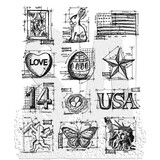 Stampers Anonymous Mini Blueprints #2 Tim Holtz Cling Stamps (CMS146)