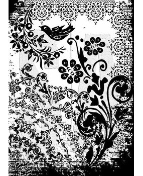 Stampers Anonymous Tattoo You Tim Holtz Components Cling Mount Collage Stamp (COM032)