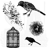 Stampers Anonymous Artful Flight Tim Holtz Cling Stamps (CMS069)