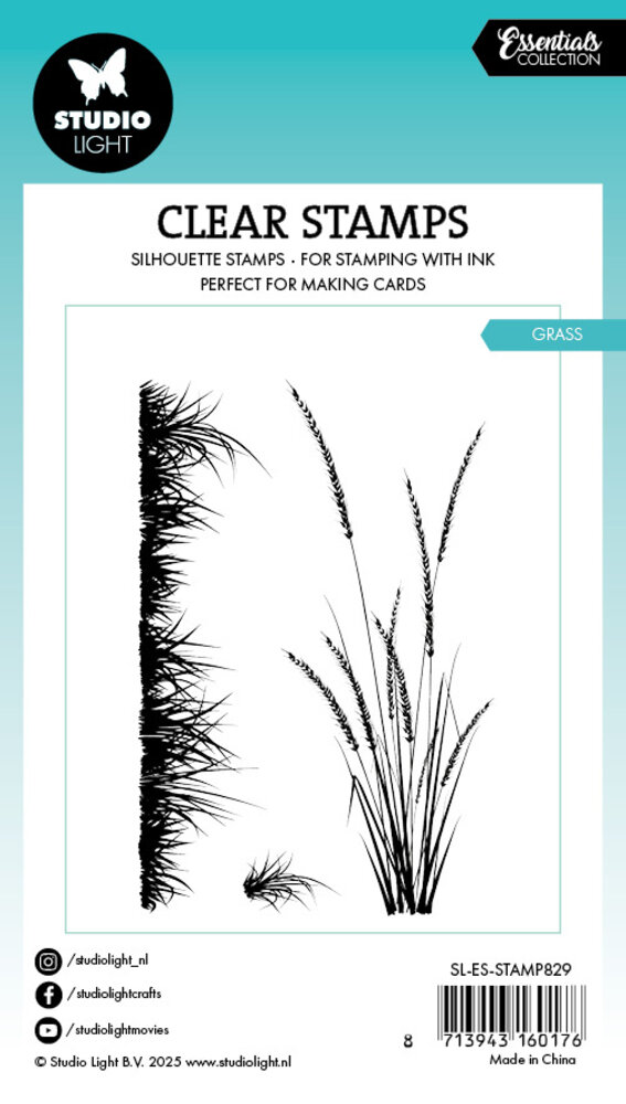 Studio Light Grass Essentials Clear Stamp (SL-ES-STAMP829) (DISCONTINUED) Studio Light Grass Essentials Clear Stamp (SL-ES-STAMP829) (DISCONTINUED)