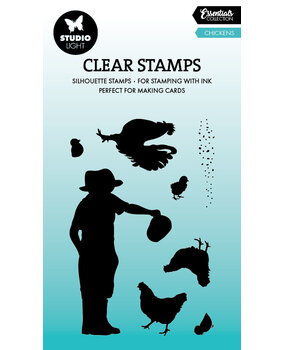 Studio Light Chickens Essentials Clear Stamp (SL-ES-STAMP831) (DISCONTINUED)