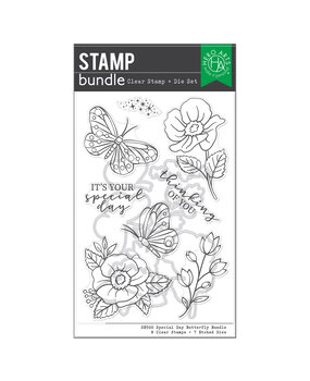 Hero Arts Special Day Butterfly Stamp Bundle Clear Stamp + Die Set (SB500)