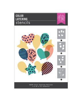 Hero Arts Balloons Color Layering Stencils (SA299)