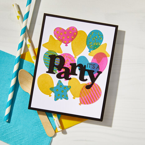 Hero Arts Balloons Color Layering Stencils (SA299)