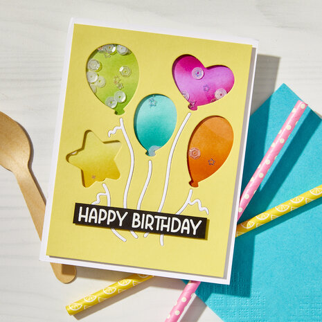 Hero Arts Balloons Cover Plate Fancy Dies (DF241)