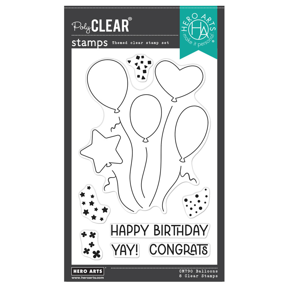 Hero Arts Balloons PolyClear Stamps (CM790)