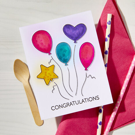 Hero Arts Balloons PolyClear Stamps (CM790)