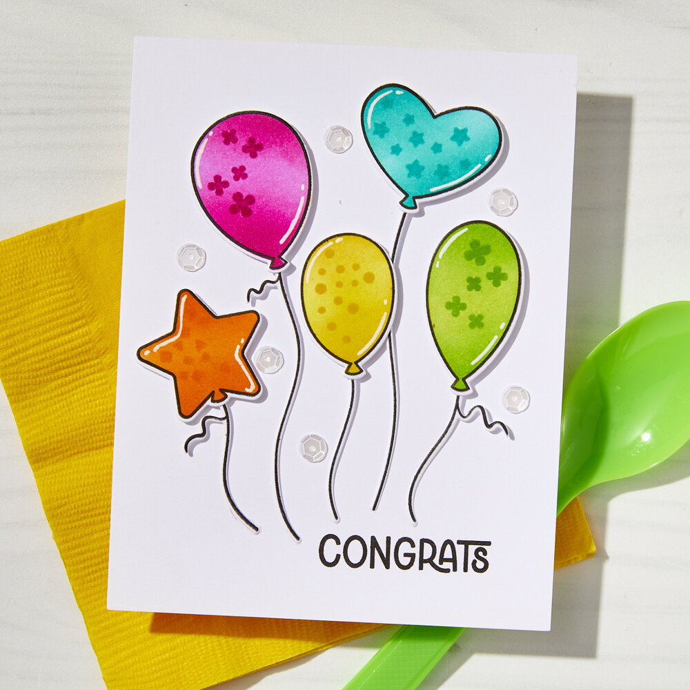 Hero Arts Balloons PolyClear Stamps (CM790)