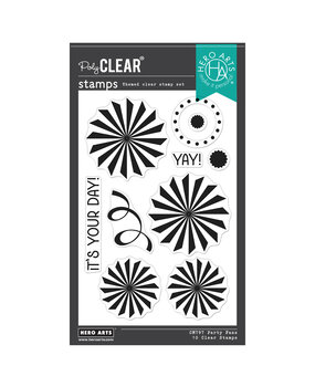 Hero Arts Party Fans PolyClear Stamps (CM797)