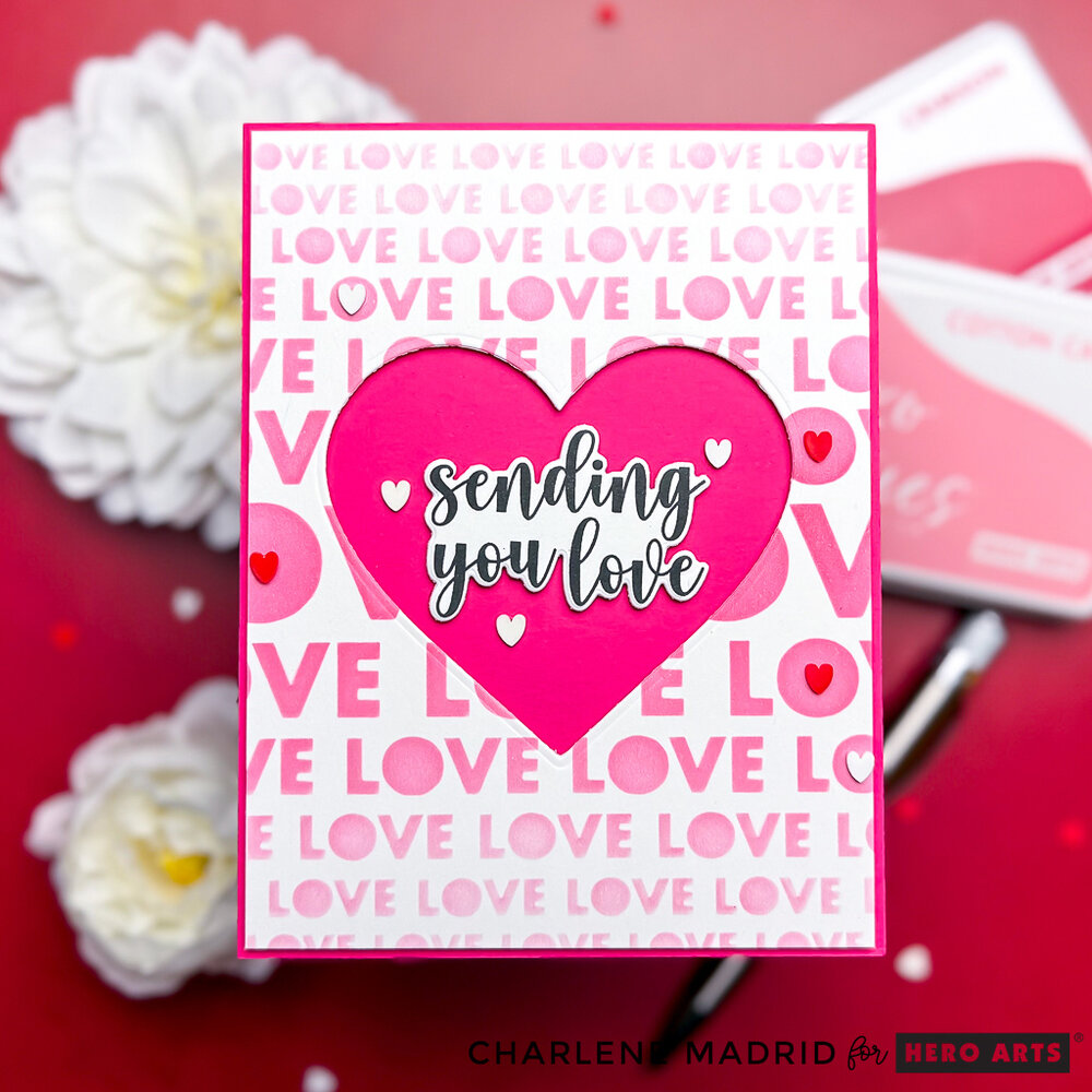 Hero Arts Lots of Love Stencil (SA301)