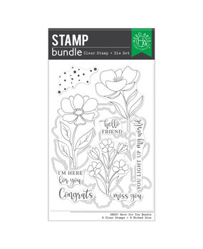 Hero Arts Here For You Stamp Bundle Clear Stamp + Die Set (SB501) Hero Arts Here For You Stamp Bundle Clear Stamp + Die Set (SB501)