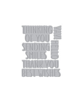 Hero Arts Best Wishes BetterPress + Foil Plate (HP106)