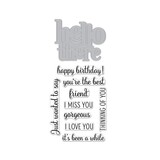 Hero Arts Hello There Stamp & Cut Set (DC284)