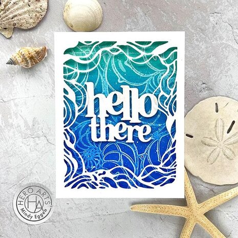 Hero Arts Hello There Stamp & Cut Set (DC284)