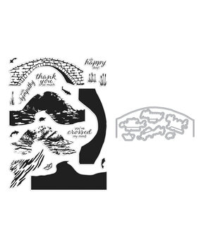 Hero Arts Stone Bridge HeroScape Stamps & Dies Bundle (SB394)