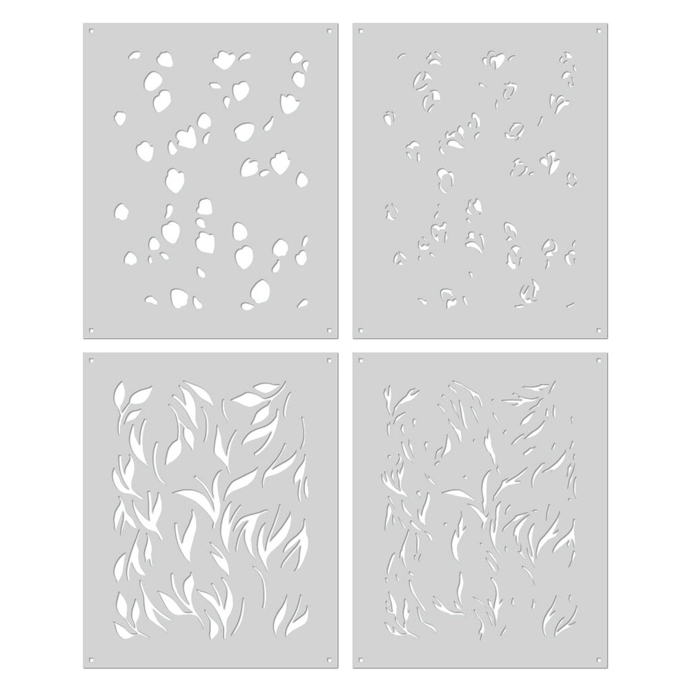 Hero Arts Color Layering Tulip Pattern Stencils (SA262)