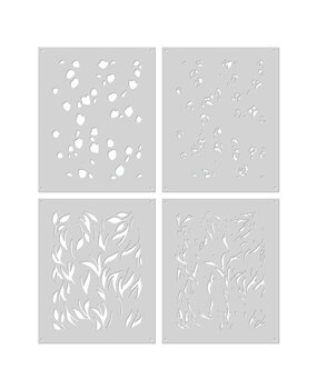 Hero Arts Color Layering Tulip Pattern Stencils (SA262)