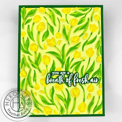 Hero Arts Color Layering Tulip Pattern Stencils (SA262)