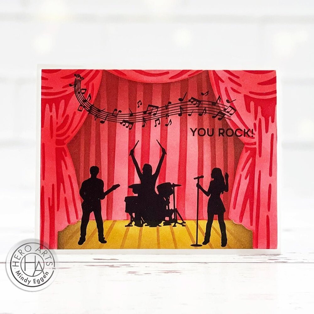 Hero Arts Color Layering Stage Curtain Stencils (SA264)