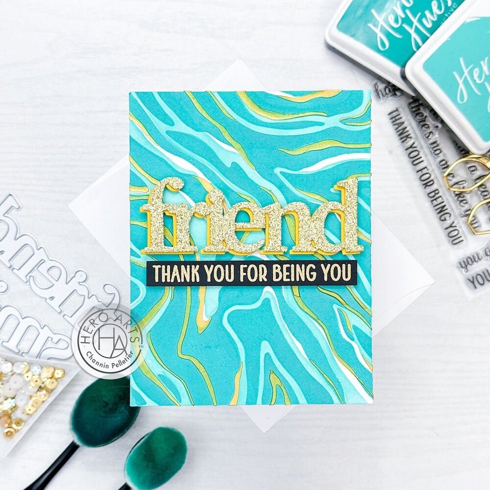 Hero Arts Color Layering Marbling Stencils (SA265)