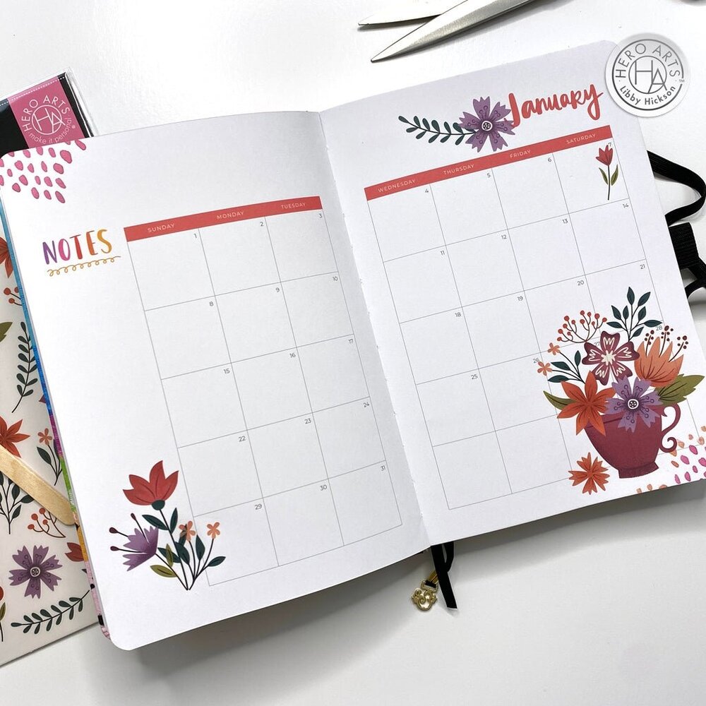 Hero Arts Colorful Florals Hero Transfers (RT101)