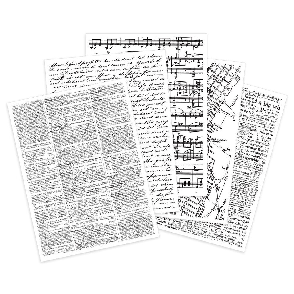 Hero Arts Collage Backgrounds Hero Transfers Set (RT107)