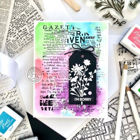 Hero Arts Collage Backgrounds Hero Transfers Set (RT107)