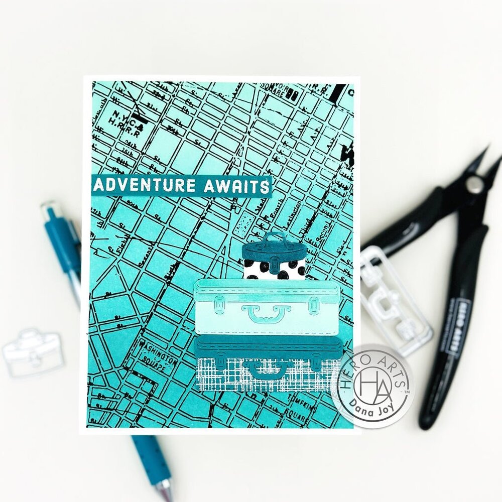 Hero Arts Collage Backgrounds Hero Transfers Set (RT107)