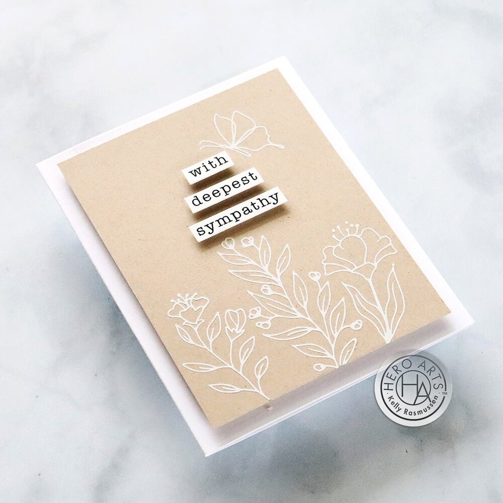 Hero Arts With Sympathy Hero Transfers (RT118)