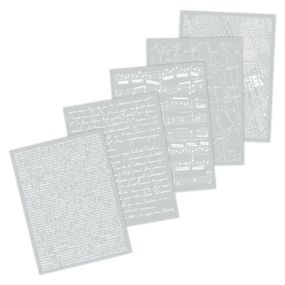 Hero Arts White Collage Backgrounds Part 2 Hero Transfers (RT128)