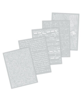 Hero Arts White Collage Backgrounds Part 2 Hero Transfers (RT128)