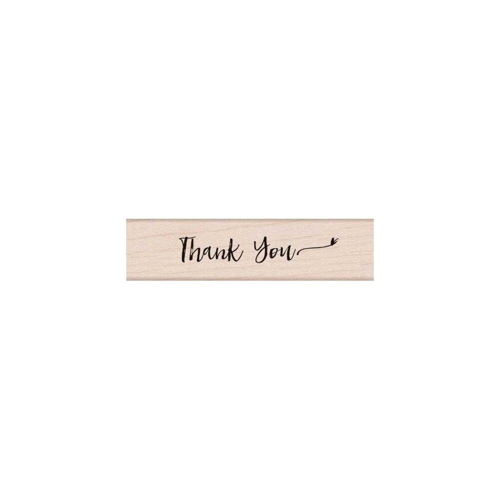 Hero Arts Handwritten Thank You Script Wood Stamps (C6221)