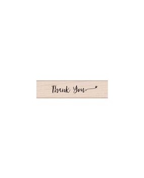 Hero Arts Handwritten Thank You Script Wood Stamps (C6221)