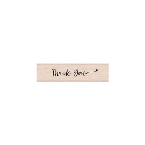 Hero Arts Handwritten Thank You Script Wood Stamps (C6221)