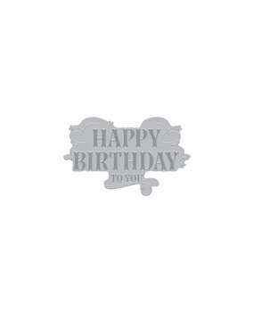 Hero Arts Happy Birthday BetterPress + Foil Plate (HP105)