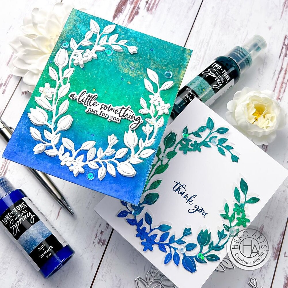 Hero Arts Blue + Shimmer Tone-on-Tone Metallic Spray (WM208) Hero Arts Blue + Shimmer Tone-on-Tone Metallic Spray (WM208)