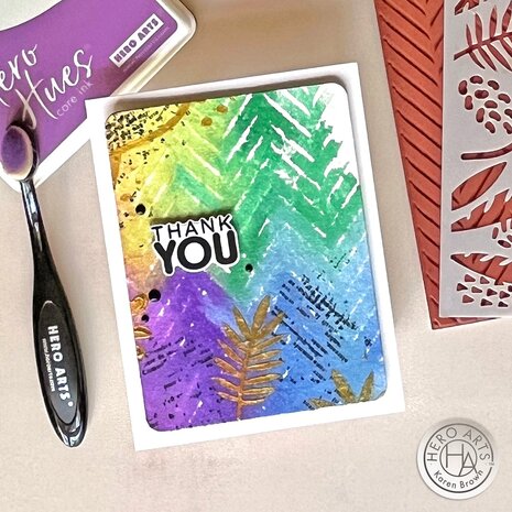 Hero Arts Royal Purple + Gold Two-Tone Metallic Spray (WM201)