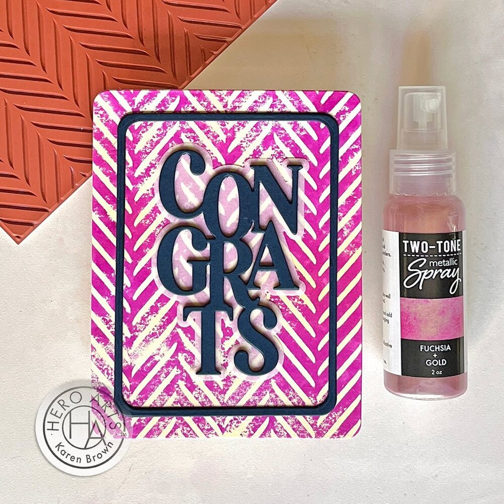 Hero Arts Fuchsia + Gold Two-Tone Metallic Spray (WM200) Hero Arts Fuchsia + Gold Two-Tone Metallic Spray (WM200)
