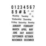 Hero Arts Months and Days Clear Stamps (CM616)