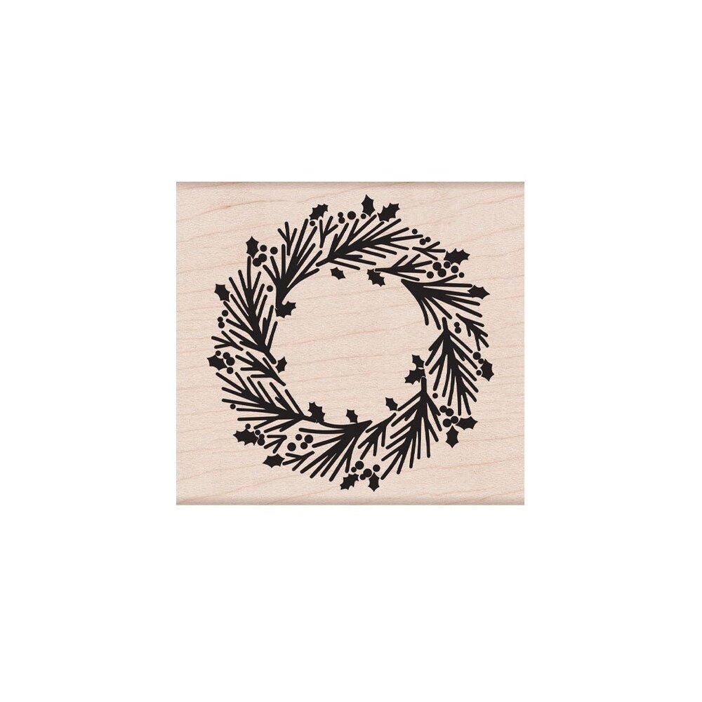 Hero Arts Graphical Wreath Wood Stamps (K6484)