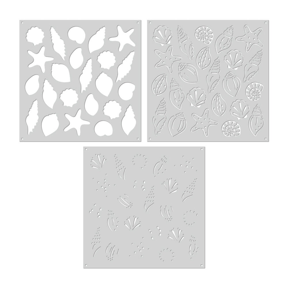 Hero Arts Color Layering Seashells Stencils (SA270)