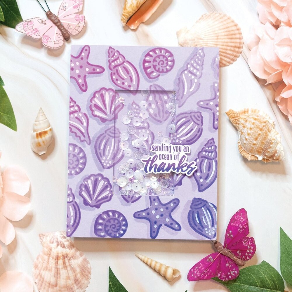 Hero Arts Color Layering Seashells Stencils (SA270)