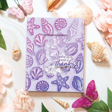 Hero Arts Color Layering Seashells Stencils (SA270)