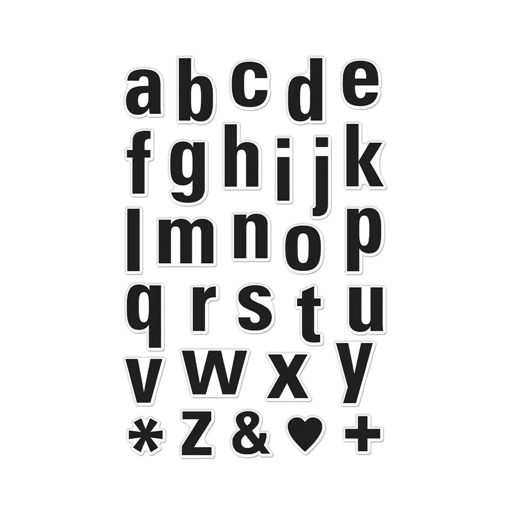 Hero Arts Luggage Lowercase Alphabet Clear Stamps (CM693)