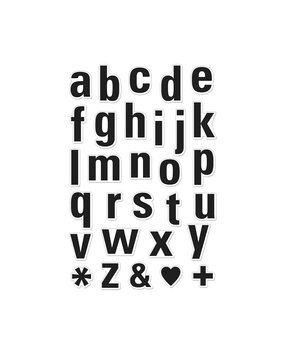 Hero Arts Luggage Lowercase Alphabet Clear Stamps (CM693)