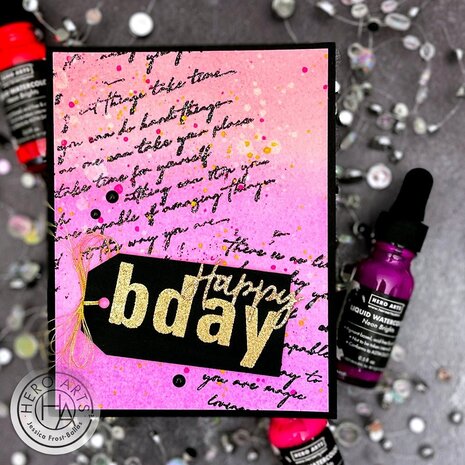 Hero Arts Luggage Lowercase Alphabet Clear Stamps (CM693)