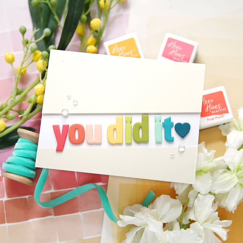 Hero Arts Luggage Lowercase Alphabet Clear Stamps (CM693)