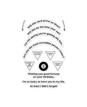 Hero Arts Interactive Eight-Ball Clear Stamps (CM785)